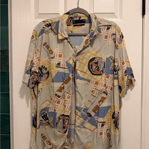 All Saints Short-Sleeve Button-Down Shirt